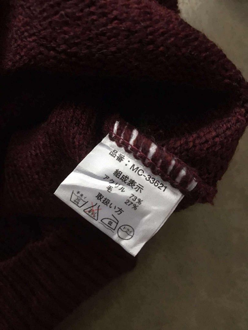 VINTAGE 1990's MCM CABLE KNIT PATTERN SWEATER (Category: Luxury Apparel) located in Argao. Submitted by thrift_ni_ar (Listing ID 1469825934, Image 3). Description: VINTAGE 1990's MCM CABLE KNIT PATTERN SWEATER ‼️ AS NEW CONDITION SIZE LARGE W 22 / L 27 COLORATE 9.8 / 10 ISSUE : ❌❌❌ 1,800 + SF 🛒🛒.