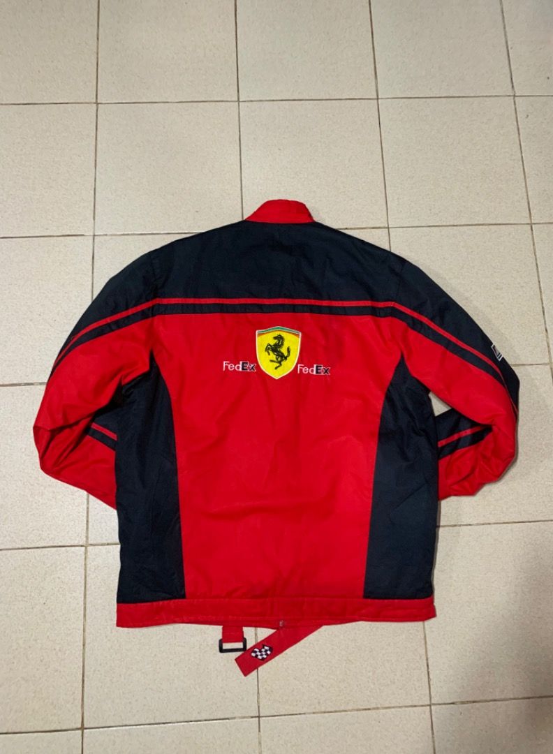 Vintage Ferrari Marlboro Racing Jacket (Category: Coats, Jackets and Outerwear) located in Tarlac. Submitted by thriftniaki (Listing ID 1469867148, Image 3). Description: Rare VTG Ferrari Marlboro F1 Jacket Size L-XL Diamond Stitching inside minimal issue:front sleeve pinhole ₱3k +sf Tarlac City Loc📍 Shipping fee will be shouldered by the buyer.