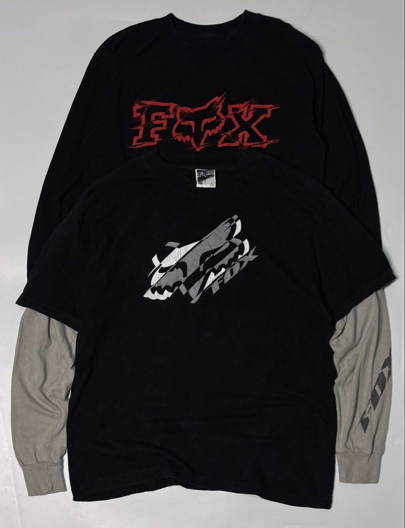 Vintage Fox Racing Ls/Double Layer Tee Bundle (Category: Tshirts & Polo Shirts ) located in Daet. Submitted by retro_gallery (Listing ID 1469770449, Image 1). Description: Aspack XS - S.