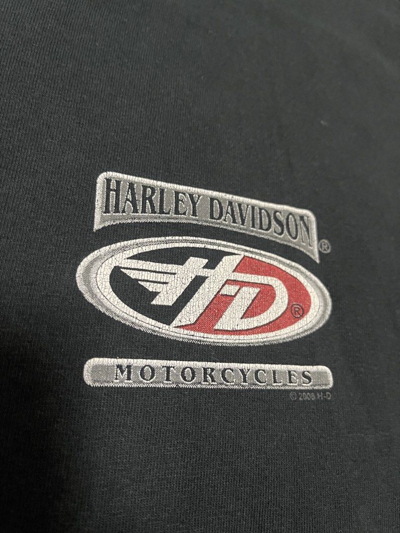 Vintage Harley Davidson Mullet Tee (Category: Tshirts & Polo Shirts ) located in Bulacan. Submitted by sanjisthrift (Listing ID 1469799760, Image 3). Description: Size Large Width 21 Length 29.5 Well Used 8.5/10 Good fade Deo stain.