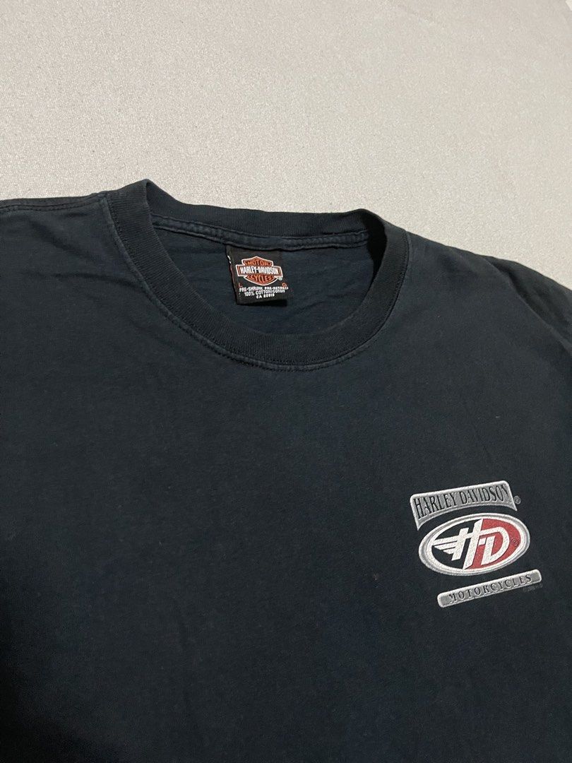 Vintage Harley Davidson Mullet Tee (Category: Tshirts & Polo Shirts ) located in Bulacan. Submitted by sanjisthrift (Listing ID 1469799760, Image 2). Description: Size Large Width 21 Length 29.5 Well Used 8.5/10 Good fade Deo stain.