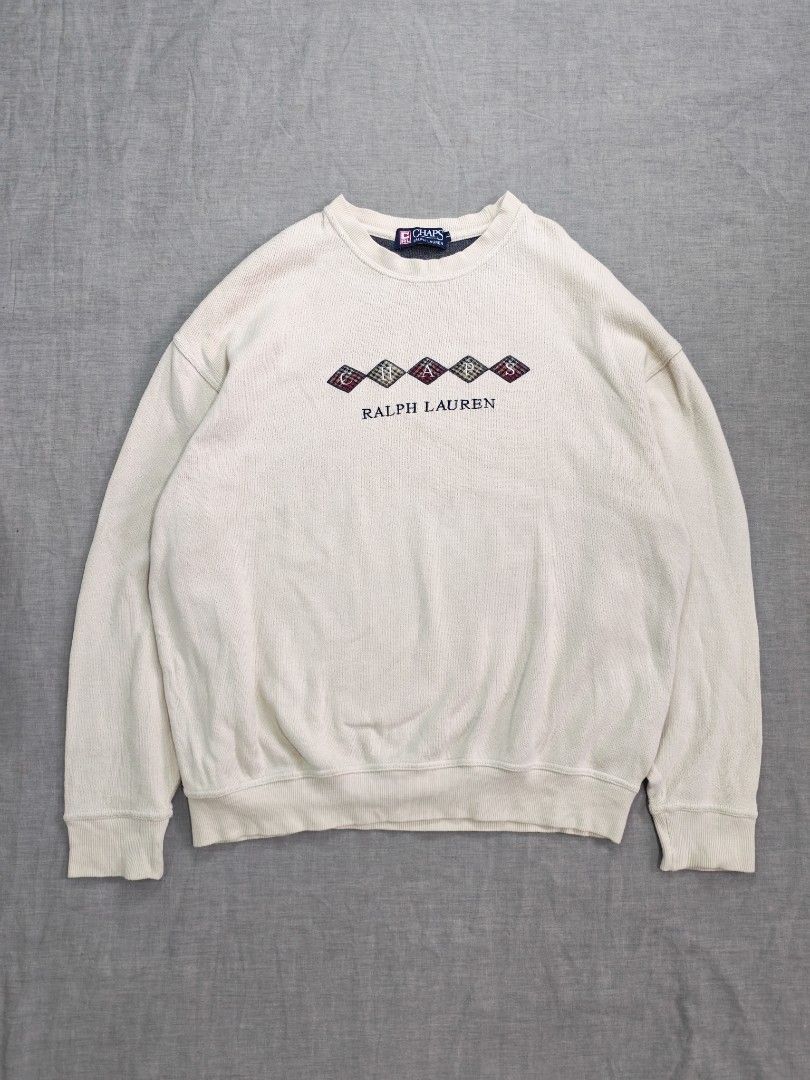 Vintage Ralph Lauren chaps sweatshirt (Category: Coats, Jackets and Outerwear) located in Baguio. Submitted by used_clothing2600 (Listing ID 1469802602, Image 2). Description: Vintage Ralph Lauren chaps sweatshirt size large verygood condition width 24 length 26 P 900.
