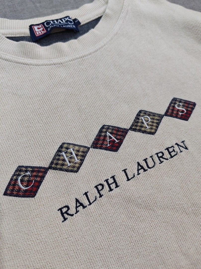 Vintage Ralph Lauren chaps sweatshirt (Category: Coats, Jackets and Outerwear) located in Baguio. Submitted by used_clothing2600 (Listing ID 1469802602, Image 1). Description: Vintage Ralph Lauren chaps sweatshirt size large verygood condition width 24 length 26 P 900.