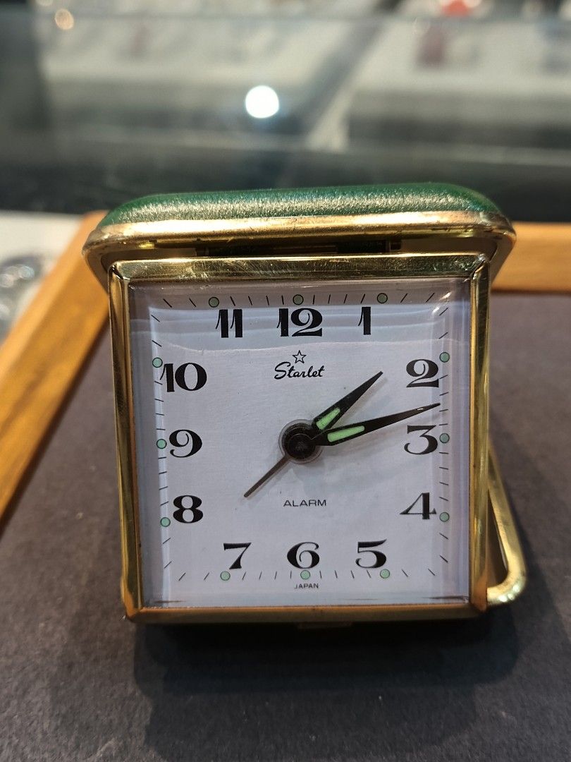 vintage Starlet travel alarm clock (Category: Handkerchief & Pocket Squares) located in Quezon City. Submitted by cyrus_0918.sept (Listing ID 1469810828, Image 1). Description: .