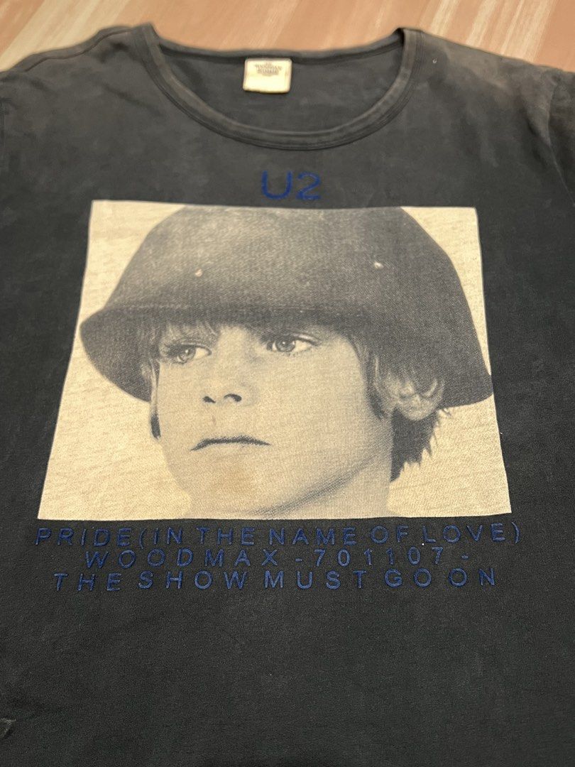 vintage y2k boot u2 band (Category: Tshirts & Polo Shirts ) located in Naga. Submitted by retro_rackph (Listing ID 1469842189, Image 1). Description: multiple hole fade vboot wuth side seam.