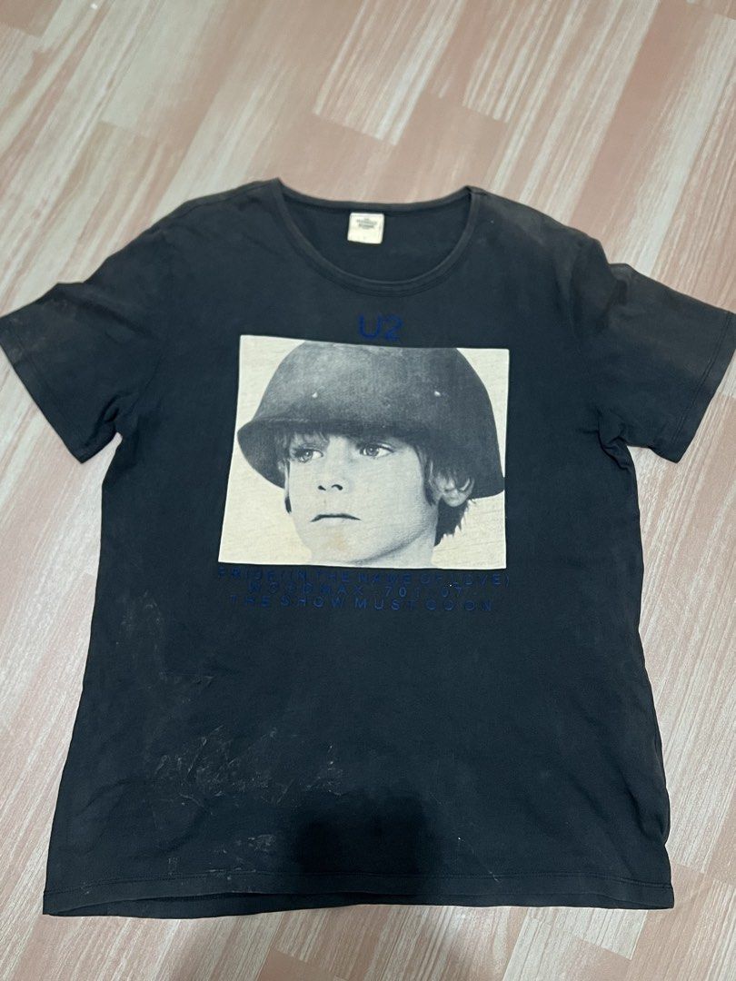 vintage y2k boot u2 band (Category: Tshirts & Polo Shirts ) located in Naga. Submitted by retro_rackph (Listing ID 1469842189, Image 2). Description: multiple hole fade vboot wuth side seam.
