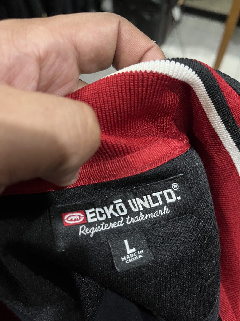 Vintage Y2K Ecko Unlimited Fullzip Track Jacket / Black / Large (Category: Coats, Jackets and Outerwear) located in Camalaniugan. Submitted by anarchymonopoly052128 (Listing ID 1469904241, Image 3). Description: Width: 24.5 Inches Length: 28.5 Inches Issue:Needs Rewash .