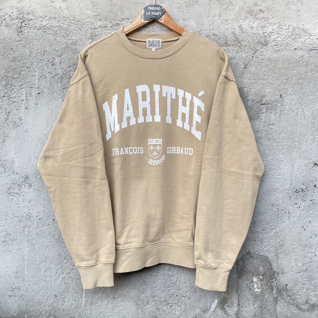 Vntg. SweatShirt/CrewNeck ‘Marithe + Francois Girbaud’ (Category: Hoodies) located in Angeles City. Submitted by tinderolitthrift.ph (Listing ID 1469758967, Image 2). Description: Marithe Francois Girbaud Sweatshirt Vintage Sweat Shirt / Crew Neck Color Cream *Condition : 9/10 ‘Used but Not Abuse’ *Color Rate : 9/10 almost like new *No issue at the Neckline *Size on tag - MEDIUM *Dimension : *Width - 24’ *Length - 28’.