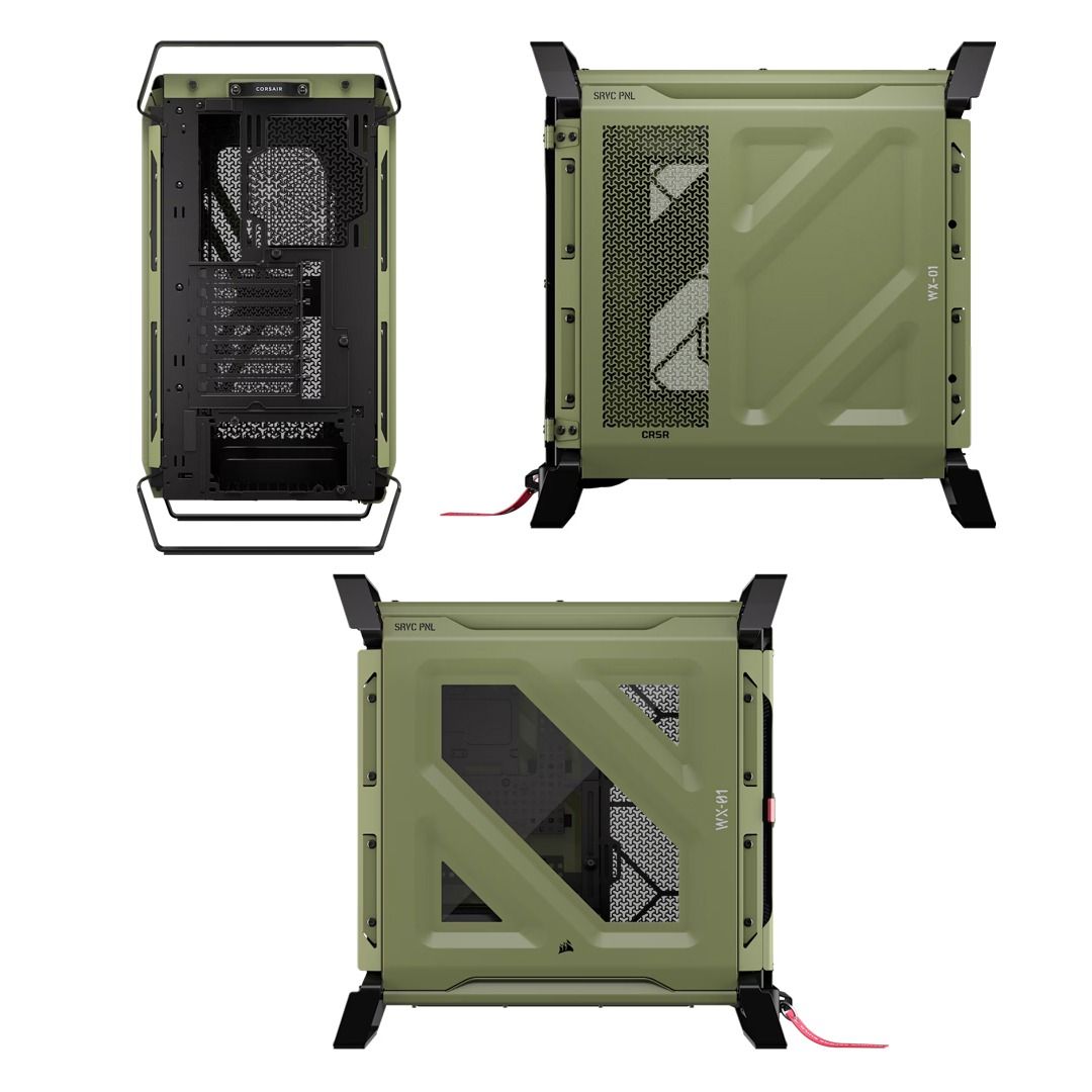 CORSAIR WARTHOG Performance Mid-Tower Case - Black / Mil Green ...