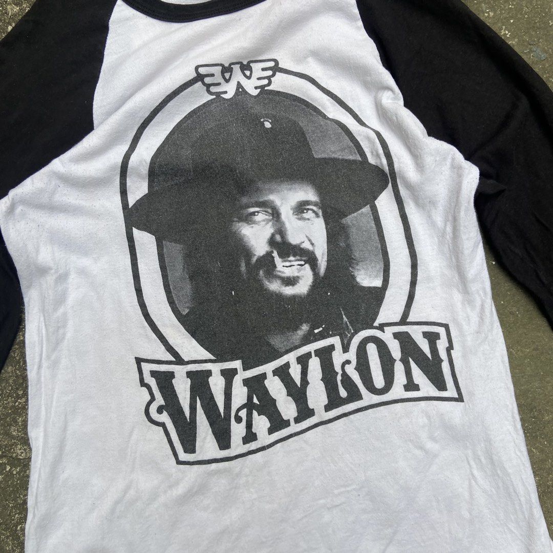 Waylon Jennings ‘79 Tour Raglan Tee (Category: Tshirts & Polo Shirts ) located in Angeles City. Submitted by eriellynngotvintage (Listing ID 1469935638, Image 3). Description: 19x27 Fits Medium Good Condition. See photo for details 290 Angeles City Pampanga.