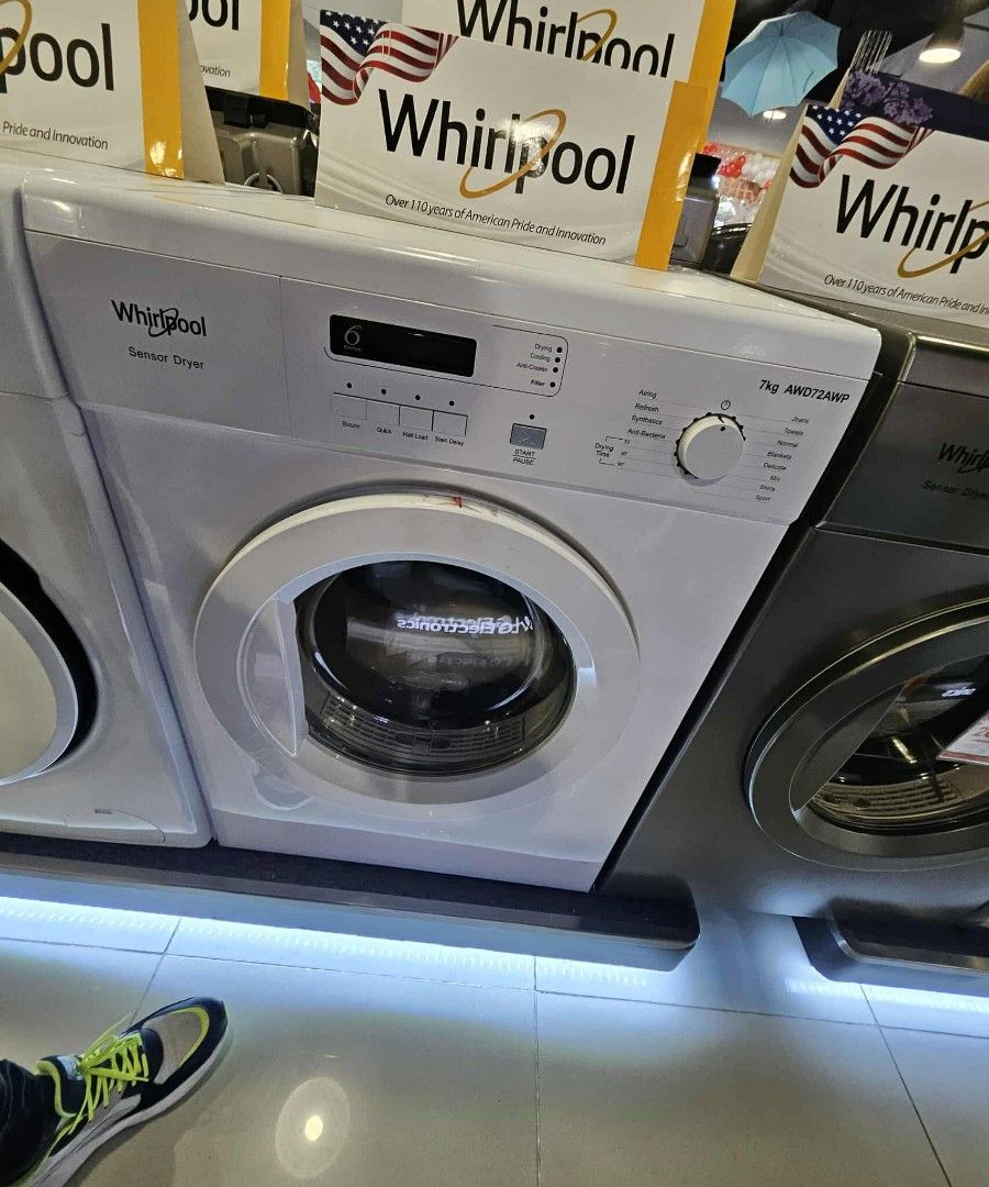 WHIRLPOOL Front Load Washing Machine And Electric Dryer (Category: Washing Machines and Dryers) located in Makati City. Submitted by chuck_claros (Listing ID 1469853971, Image 1). Description: WHIRLPOOL Front Load Washing Machine Fully Automatic (Inverter Type) And Electric Dryer ☑️Brand New Factory Sealed Unit With Official Sales Invoice And Warranty. ◽(WASHER INVERTER 80% DRY) 7.5 kg - Wfrb752bhw3 - 23,290 8.5 kg - Wfrb852bhs3 - 28,990 9.5 kg -