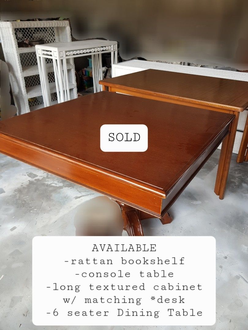 White Console Table (Category: Tables & Sets) located in Paranaque City. Submitted by nicessities (Listing ID 1469769610, Image 3). Description: very nice Console Table with Glass Top - Design: Classic white style that matches various home decors - Condition: X at the bottom almost getting off, pinatungan kasi 😓🤦‍♀️, no major issue, needs cleaning, Best if repainted to be very pretty again like in pix. Note: other for sale in pix: *Long white c