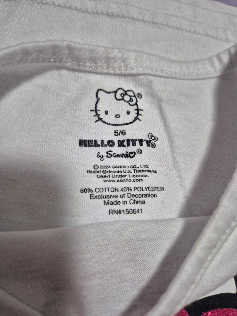 White Hello Kitty Graphic T-Shirt (Category: Babies & Kids Fashion) located in Manila. Submitted by sorayabarr50152 (Listing ID 1469900698, Image 3). Description: Hello Kitty preloved tshirt.