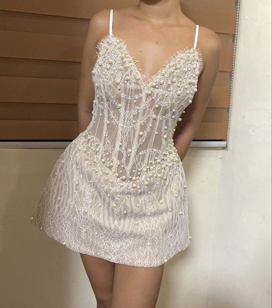 White Mini dress for RENT (Category: Dresses) located in Manila. Submitted by lorental (Listing ID 1469889480, Image 1). Description: Vietnam dress mini for RENT “Pearl dress” Size xs to small 500/2days 📍Las Pinas City IG: la_coleccionn_ for reservation.