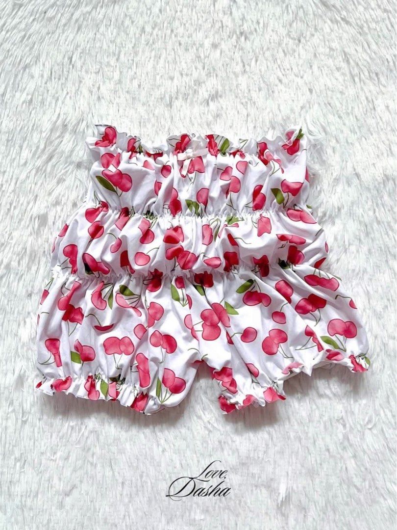 White Pink Cherry Print Bubble Short (Category: Shorts) located in Manila. Submitted by lovedasha.ph (Listing ID 1469826929, Image 1). Description: • Payment First • All items are on-hand & brandnew MOD: ꩜ Pick up and Meet up (Sunshime Ville, Sm Trece & LPU) ꩜ Lalamove & JnT (Self Booking) ⚲ Location: Sunshine Ville, Cabuco, Trece Martires City, Cavite, PH..
