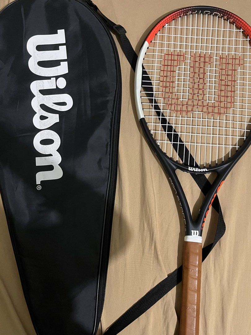 Wilson Pro Staff Precision 100 Tennis Racket (Grip Size 2) (Category: Racket and Ball Sports) located in Manila. Submitted by ellvld (Listing ID 1469857532, Image 1). Description: Hi! Selling my racket I originally bought for 7,645. Slightly negotiable. Only been used thrice : ) Specifications: Head (sq cm): 645 Head (sq in): 100 Length (cm): 68.6 Length (in): 27 String Pattern: 16x19 Strung balance (cm): 33 Strung balance (pts): -4 Strung weight