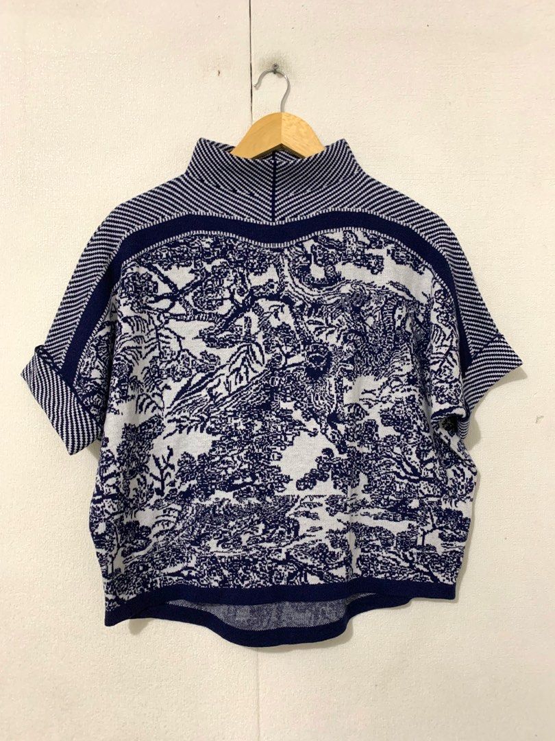 Women soft knit top (Category: Blouses) located in Calamba. Submitted by melaicas (Listing ID 1469873521, Image 1). Description: Armpit laid flat-27 inches Length-22 inches Fit M/L.