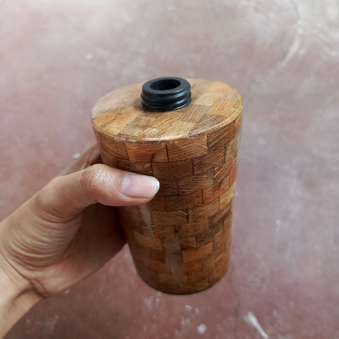 Wooden Dispenser Bottle (Category: Stationery & School Supplies) located in Bulacan. Submitted by snumxxx (Listing ID 1469783028, Image 1). Description: Wooden Shampoo/Soap Dispenser Container 🤎 Wooden dispenser container, body only. Walang kasamang pump dispenser head. ✔️ Unique wooden design ✔️ Puwedeng lagyan ng compatible replacement pump ✔️ Ideal for bathroom or vanity use Please manage your expectations dahil container only ito..