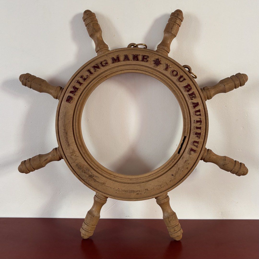Wooden Nautical Ship’s Wheel Wall Decor (Category: Other Home Decor) located in Cavite. Submitted by nanangonlineshop (Listing ID 1469834958, Image 1). Description: 📌 Wooden Nautical Ship’s Wheel Wall Decor 🏷️ P80 ✅ Size: 15” x 15” ⚠️ POLICY: ❌ NO COD ✅ AS IS, WHERE IS ✅ FIRST PAY BASIS ✅ MINE NOW, PAY NOW ✅ 3-DAYS HOLD ONLY. UNPAID RESERVATIONS ARE VOIDED. 📍 Location: Cavite 👉 WE SHIP NATIONWIDE (LUZON, VISAYAS & MINDANAO) ✅ MOP: Bank Transf