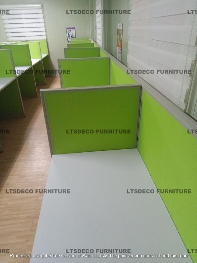 workstation tables modular office partition customized bpo system (Category: Office Furniture & Fixtures) located in Caloocan City. Submitted by cheska.ltsdeco (Listing ID 1469783402, Image 2). Description: 👉Are you looking for WORKSTATION, MODULAR CUBICLES OFFICE PARTITION, and OFFICE FURNITURE SUPPLIER? LTSDECO Furniture, is direct supplier, manufacturer, and trusted provider of high quality, affordable and durable modular office divider parti