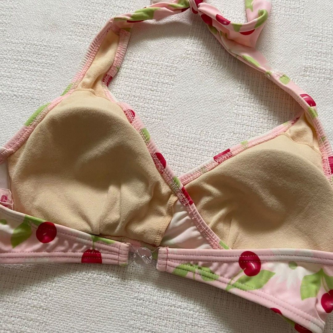 Y2k C&C cherry bikini halter (Category: Bikinis & Swimsuits) located in Rizal. Submitted by urkoala (Listing ID 1469880027, Image 2). Description: fits xs to m w pads.