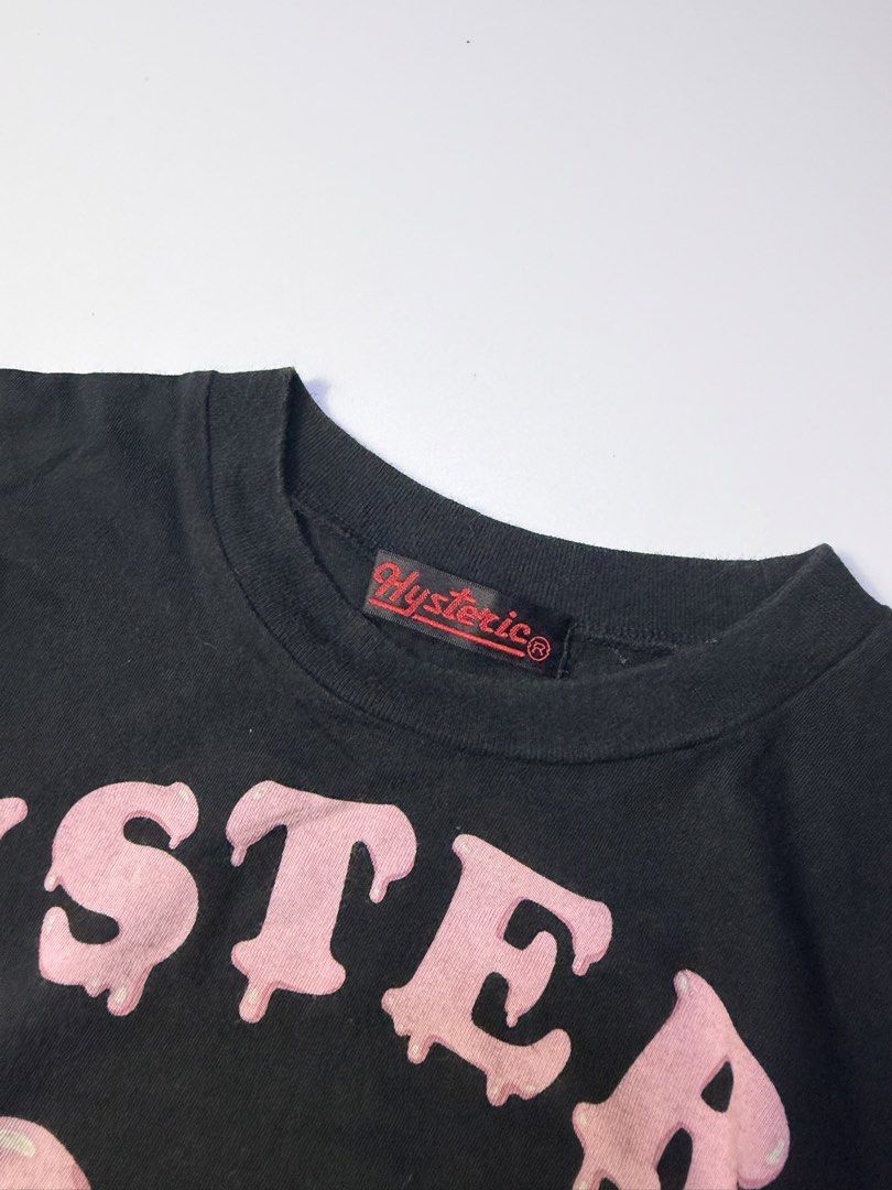 Y2k Hysteric glamour baby tee (Category: Shirts) located in Manila. Submitted by streetw1se.ph (Listing ID 1469760127, Image 3). Description: Hysteric Glamour Width:18 Length:22 Shoulder:14 Sleeve length:4 Hem:18.5 (Measured in inches) -No issue -Good condition .