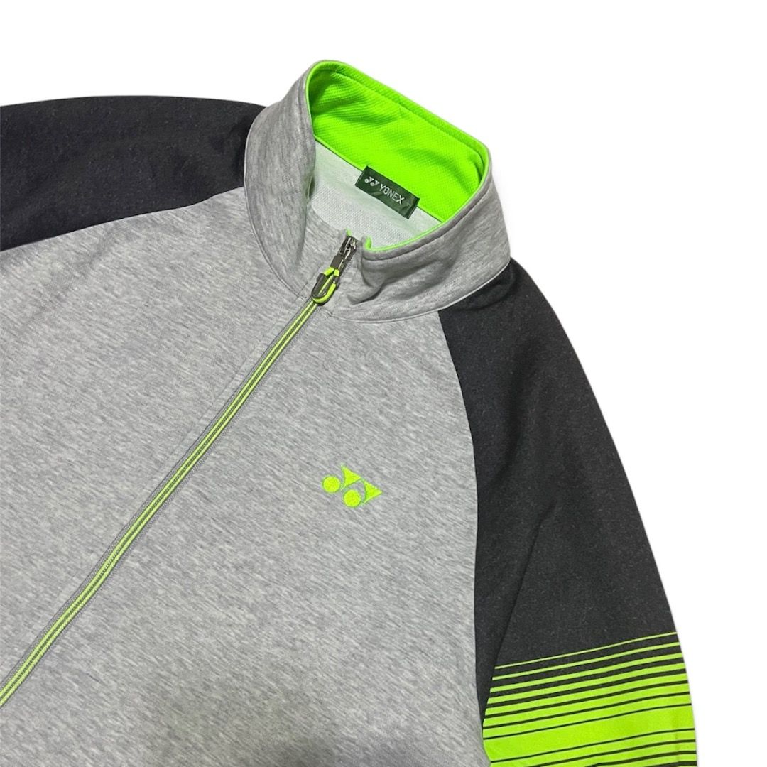 Yonex Full-Zip Track Jacket Grey Neon Green (Category: Coats, Jackets and Outerwear) located in Cagayan de Oro. Submitted by yofooless (Listing ID 1469792016, Image 1). Description: Yonex Full-zip Athletic Track Jacket Excellent Condition Size L (21 width x 26 length) Color may vary due to lighting Check tags in the comment section MINE FOR only 399 php 📩 #worné.