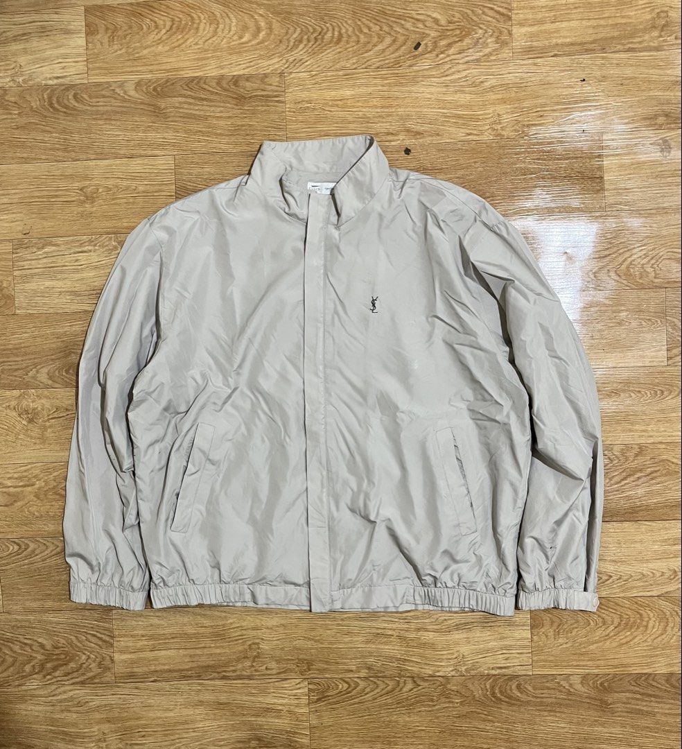 YVESAINTLAURENT HARRINGTON JACKET (Category: Luxury Apparel) located in Zamboanga. Submitted by alterramz08 (Listing ID 1469924574, Image 1). Description: Yvesaintlaurent Harrington jacket Size 100 Width 25 Length 26 Verygood Condition Issue nasa pic Meron butas pati stain Price : 1,000 Pesos.