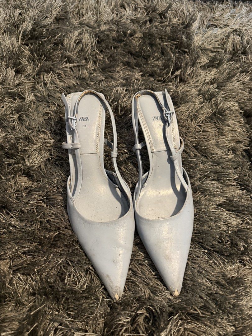 Zara Blue Pointed Slingback Heels (Category: Heels) located in Quezon City. Submitted by tishaagba (Listing ID 1469771374, Image 2). Description: I’m.