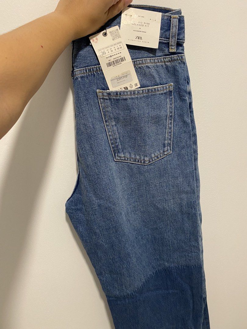 Zara Jeans (relaxed fit) (Category: Jeans) located in Batangas. Submitted by decluttery0908 (Listing ID 1469895112, Image 1). Description: Size: 36 on tag but runs big 💯 orig Zara Bnwt P3395 on tag, yours for P1700 + sf.