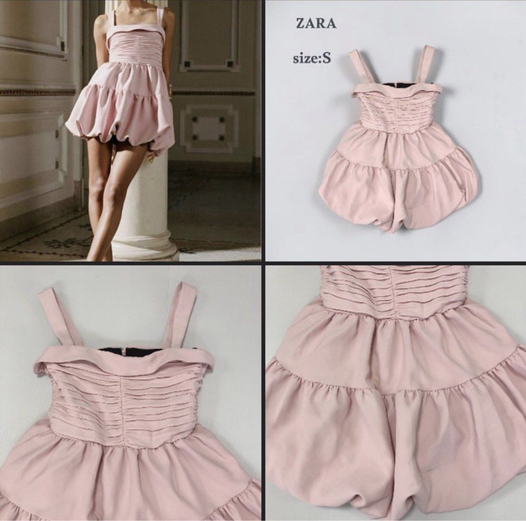 Zara Pink Bubble Hem Dress Size S (Category: Dresses) located in Manila. Submitted by aeiru222 (Listing ID 1469882676, Image 1). Description: READ BEFORE ORDERING❗️ - before you message ask first if available :)) ETA will be on Dec 20. 📍Japan → Marikina City pm for reservations🧚‍♀️.
