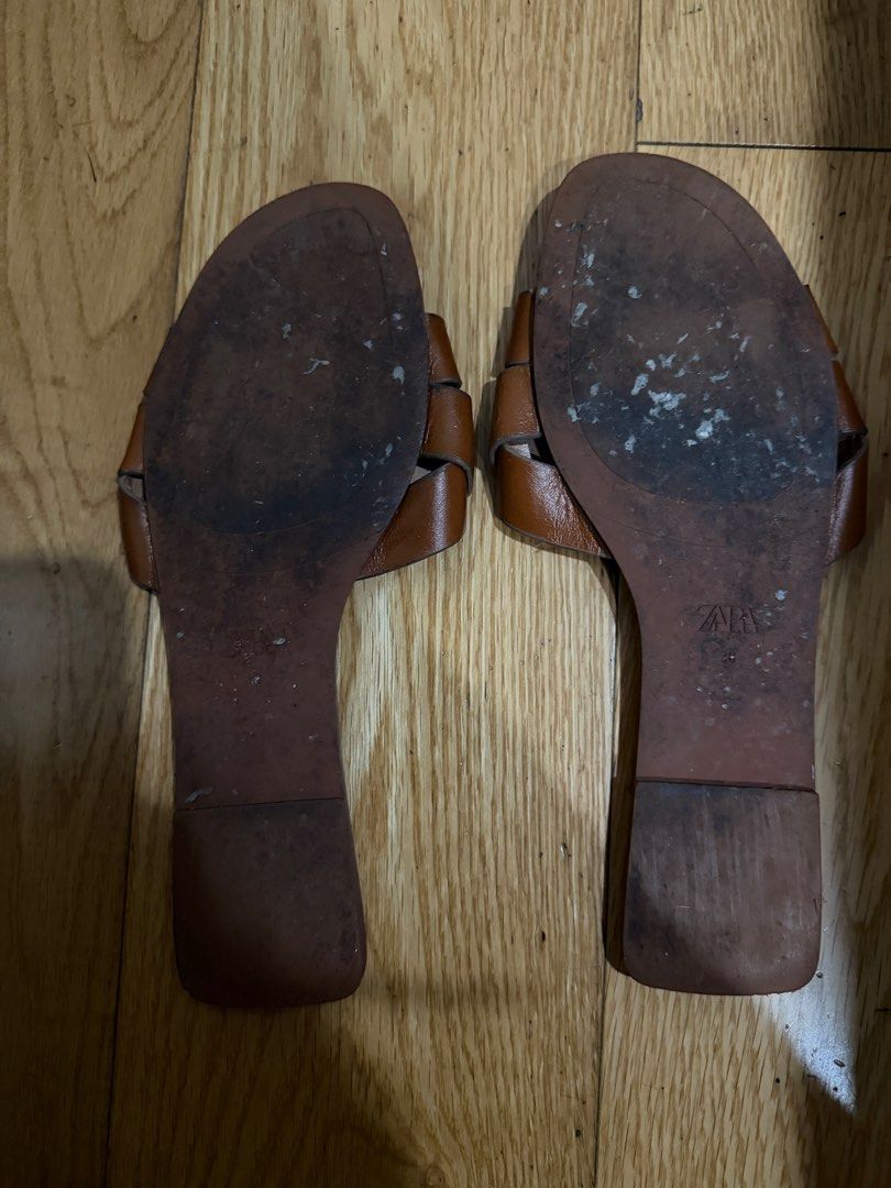 Zara Sandals (Category: Flats & Sandals) located in Taguig. Submitted by kmendoza09 (Listing ID 1469905377, Image 3). Description: Size 38; US 7 No issues.