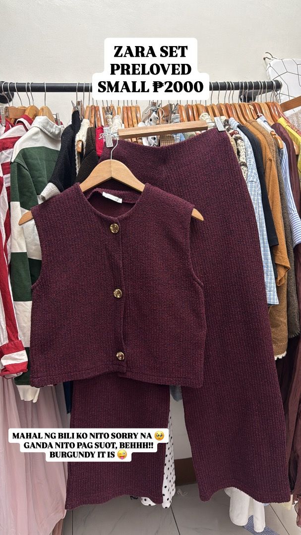 ZARA SET (Category: Sets or Coordinates) located in Manila. Submitted by everlastingtrends (Listing ID 1469886191, Image 1). Description: .