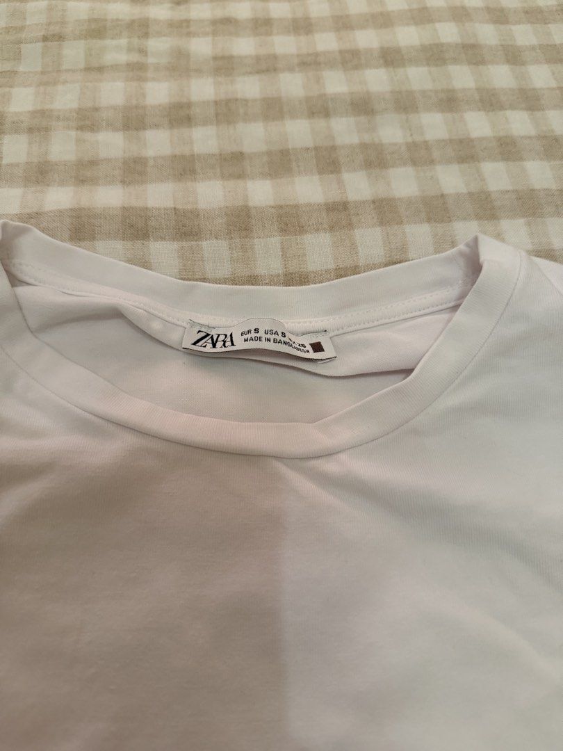 Zara White Crop T-Shirt (Category: Shirts) located in Makati City. Submitted by basic.ally (Listing ID 1469791207, Image 1). Description: .