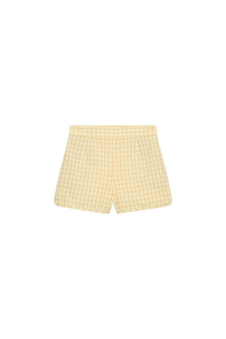 Zara Yellow Check Shorts (Category: Shorts) located in Manila. Submitted by loverose7 (Listing ID 1469851457, Image 2). Description: ✨ Brand New✨ 💃 Size: XS 💛 Color: Pastel Pink Blue Striped White 👗 Brand: Zara.