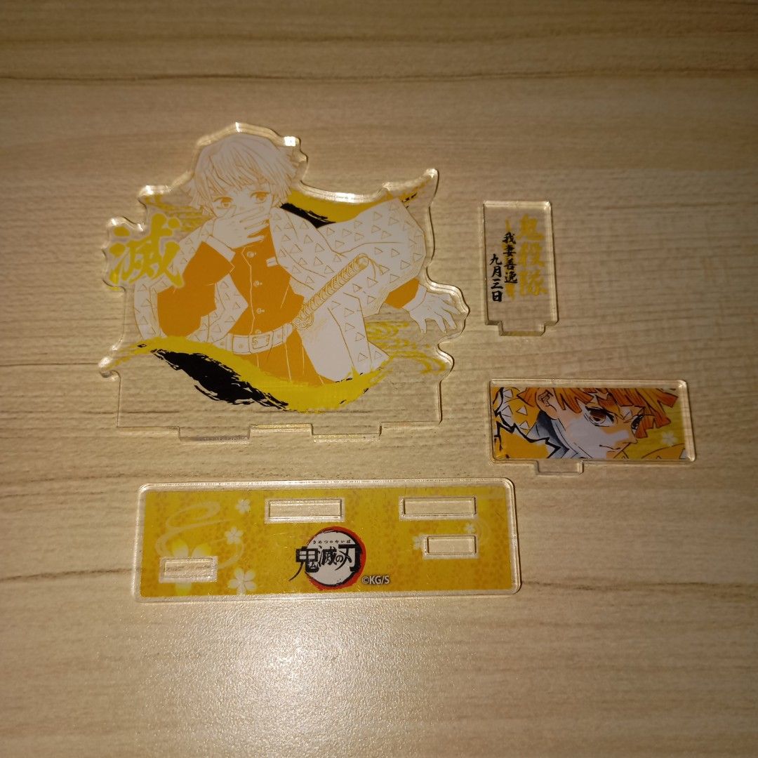 Zenitsu Acrylic Stand (Category: Other Merchandise) located in Manila. Submitted by kmnnn (Listing ID 1469765747, Image 2). Description: may mga scratches na at small crack PAYO jnt, gcash.