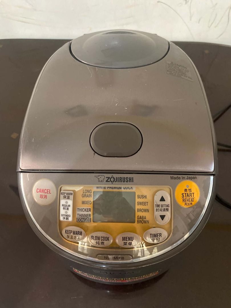 ZOJIRUSHI RICE COOKER (Category: Cookers) located in Caloocan City. Submitted by itchaboipat (Listing ID 1469806977, Image 3). Description: Zojirushi NS-YMH18 10-Cup Rice Cooker 220V (see pictures) Capacity: 1.8 Liters. Inclusions: Main unit and power cable Negotiable for sure buyer. Buyer handles shipping fee..