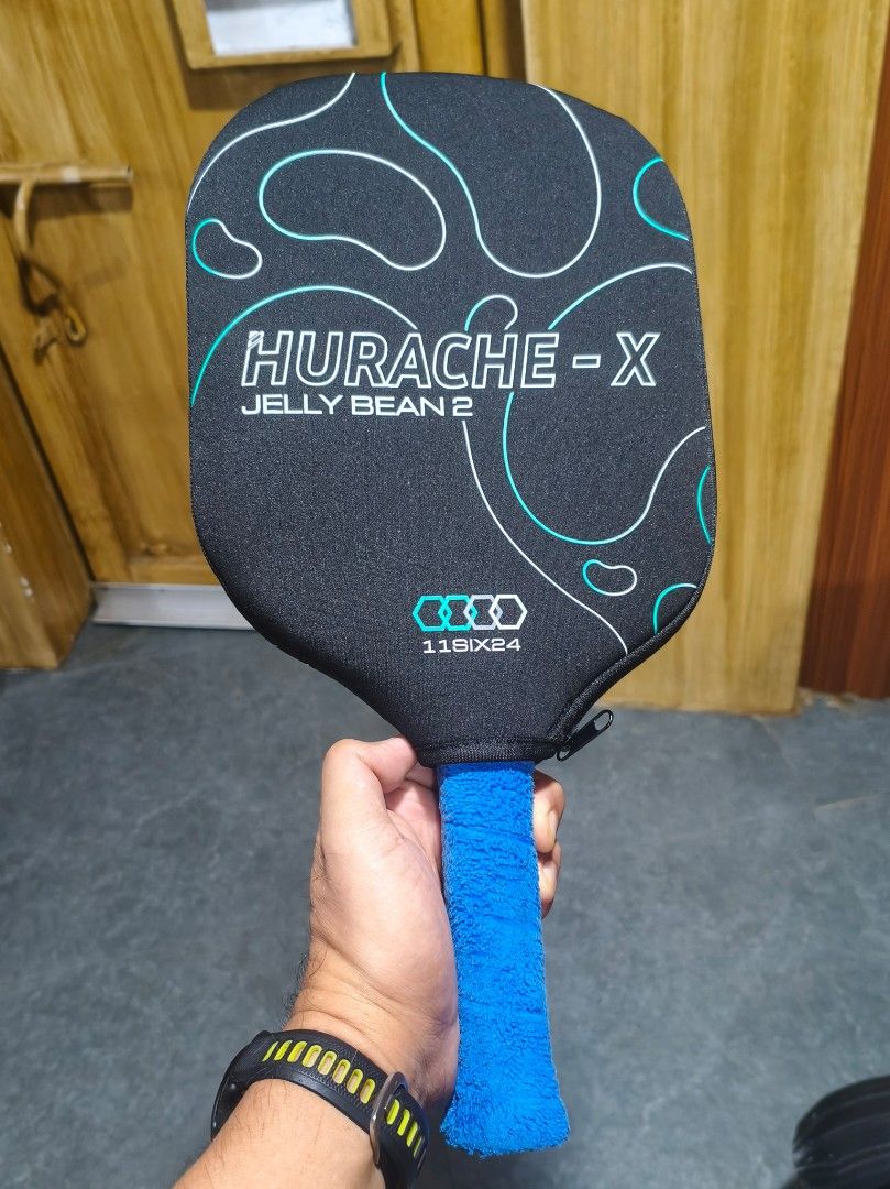 11SIX24 Jelly Bean 2 Hurache-X (Category: Racket and Ball Sports) located in Taytay. Submitted by reylac (Listing ID 1468503455, Image 1). Description: ♦️11SIX24 Jelly Bean 2 Hurache-X ♦️Legit/Authentic 11SIX24 paddle ♦️Bought Oct. 18, 2026 from Pickledeals (with Official receipt) ♦️NFC scannable for authenticity✅ ♦️Very, very slightly used only ♦️100% good condition, no scratches, with PPF edge protector installed ♦️Pristine paddle face, looks n