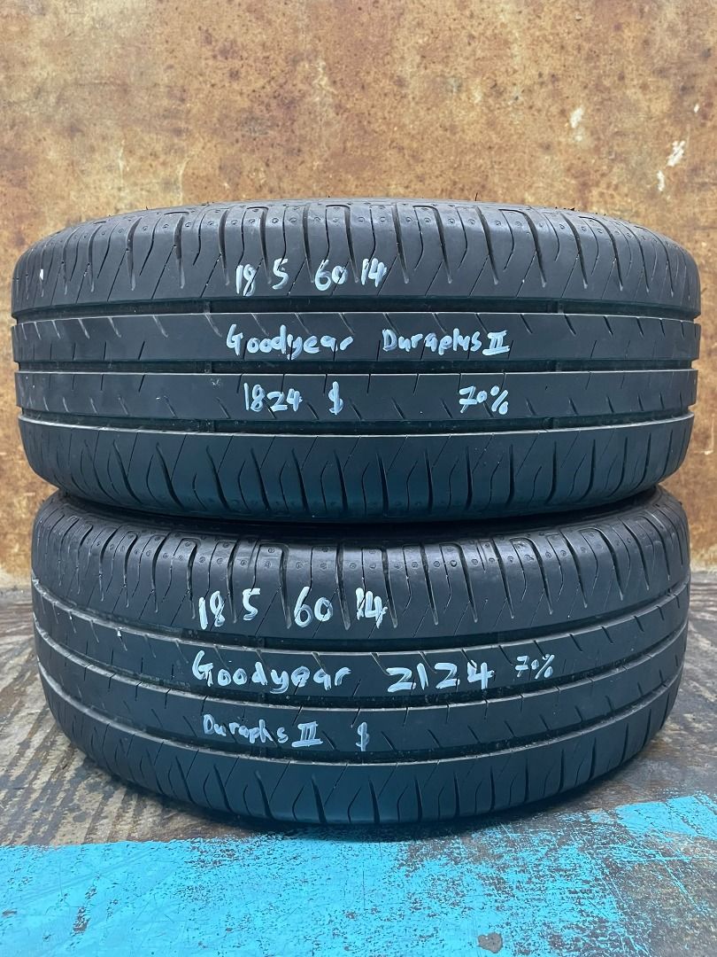 185/60/14 - Goodyear Duraplus 2 - DOT 2124 - 70%, Car Accessories ...