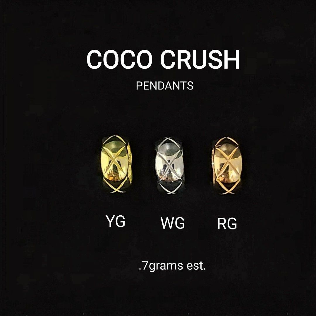 18k Saudi gold coco crush pendant (Category: Necklaces) located in Manila. Submitted by bhelgoldseller2ndaccount (Listing ID 1470027125, Image 1). Description: New!!✨New!!✨New!! Authentic 18k Saudi Golds 💯pawnable/naisasanla 💯with high appraisal rate 💯good investment 💯Direct supplier price 👉OPEN for resellers 🌺please take time to evaluate their actual sizes and grams 👉Best panggift for all occasions ✅ Sold per grams not per piece Kya lowes