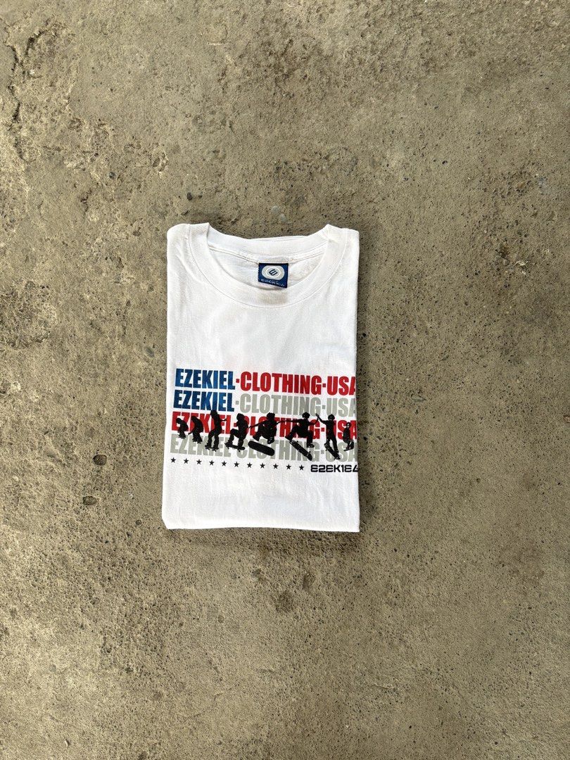 2000s Ezekiel Clothing Skate Tee (Category: Tshirts & Polo Shirts ) located in Cabiao. Submitted by thelifeofgelo (Listing ID 1470066455, Image 3). Description: 2000s Ezekiel Clothing Skate Tee Both size large 21x27.5 both good as new .