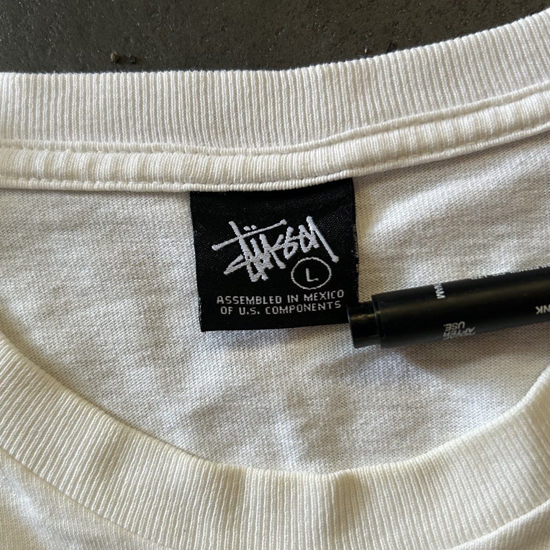 2000s Stussy “Gothic Zombie” Tee (Category: Tshirts & Polo Shirts ) located in Laoag. Submitted by trovehauz (Listing ID 1470089863, Image 3). Description: Size: Large on Tag (20x29) Condition: 9.5/10 Color: 9.5/10 Issue: hairlines Reminders: • Please be a responsible Buyer • White Garment, may have stains • Color may vary due to lighting • Second Hand Item .