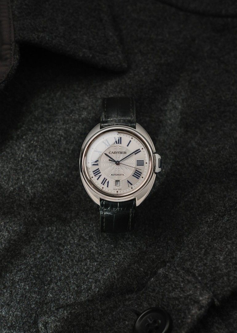2019 Cle de Cartier w/ Box (Category: Luxury Watches) located in Manila. Submitted by windsorfinery (Listing ID 1470089382, Image 1). Description: Cartier Cle de Cartier WSCL0018 2019 Automatic 40mm Stainless steel Sapphire Cartier strap Box: Yes Papers: No Others: Timegrapher receipt. 1-Year Mechanical Warranty by Windsor Finery Co. Cash Price: ₱178,000 ✔️ Layaway accepted ✔️ Credit cards accepted ✔️ Viewings accepted (Legazpi, Makati) ✔️ Open f