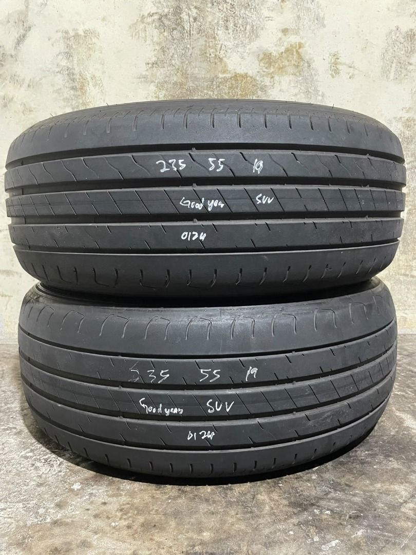 235/55/19 - Goodyear SUV - DOT 0124 - 70%, Car Accessories, Tyres ...