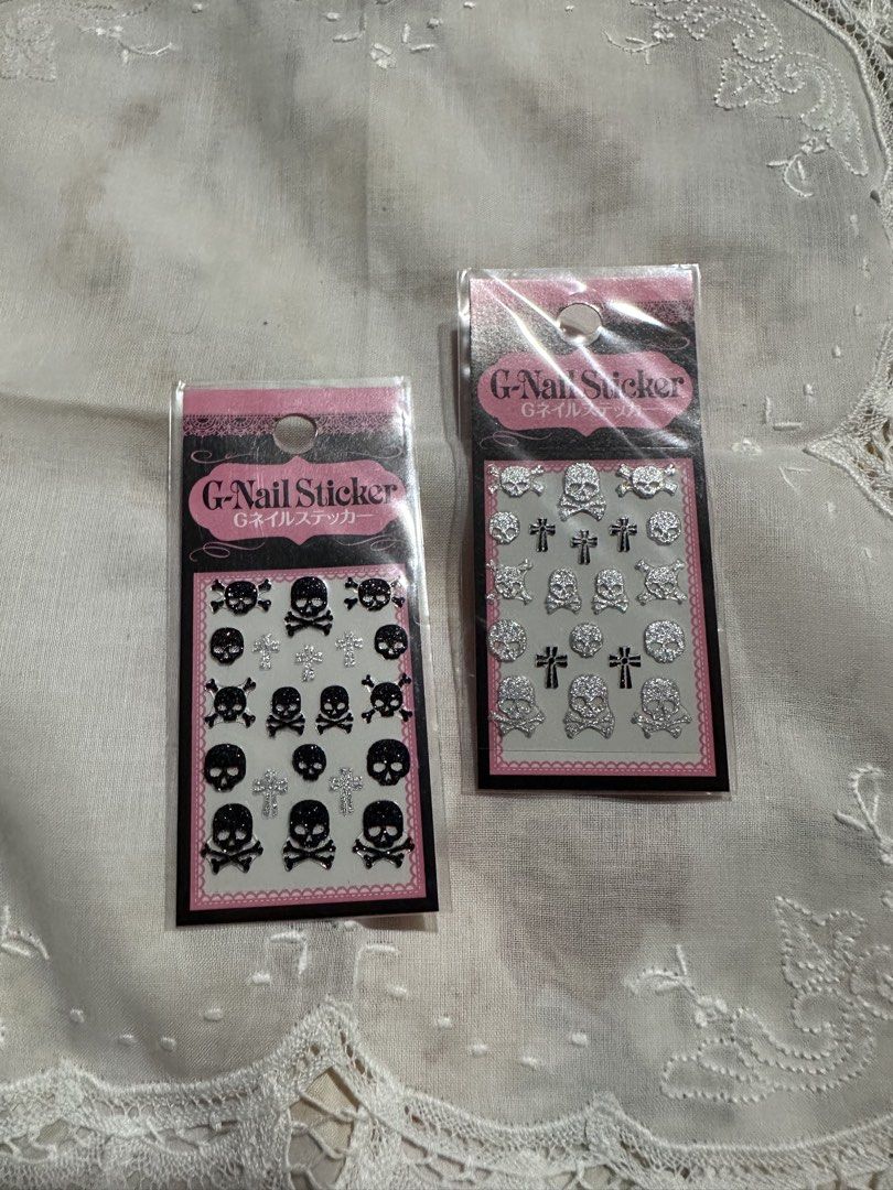 2packs Skull Design Nail Sticker (Category: Hands & Nails) located in Davao. Submitted by favoritepreloved (Listing ID 1470124070, Image 1). Description: .