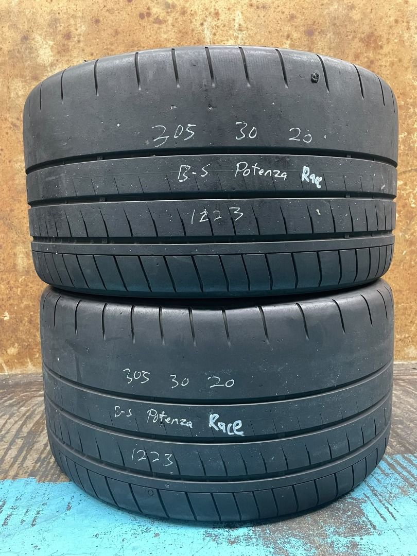 305/30/20 - Bridgestone Potenza Race - DOT 1223 - 70%, Car Accessories ...