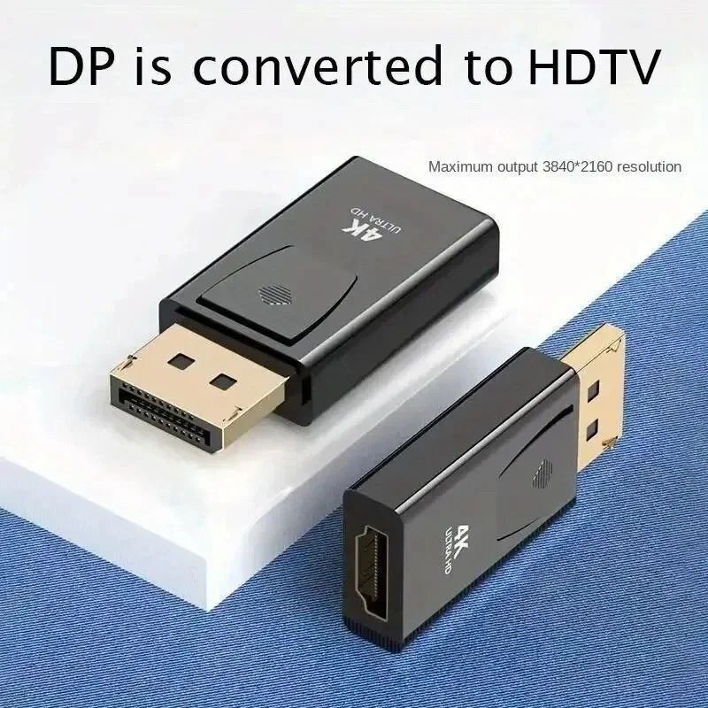 4K DisplayPort to HDMI Adapter DP Male to HDMI Female Converter 1080P ...
