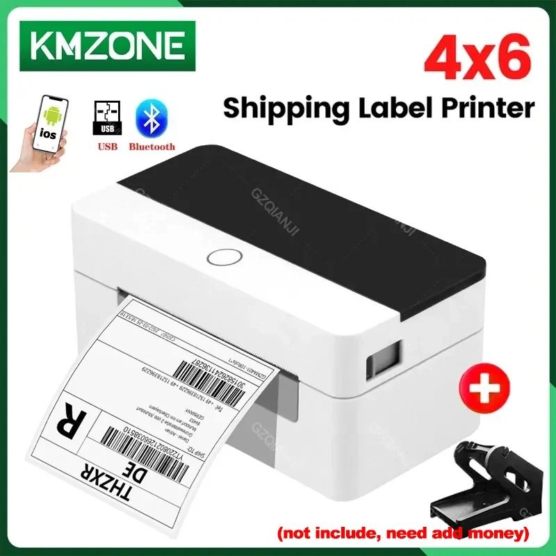 4x6 Shipping Label Printer WiFi Bluetooth USB Thermal Sticker Maker ...