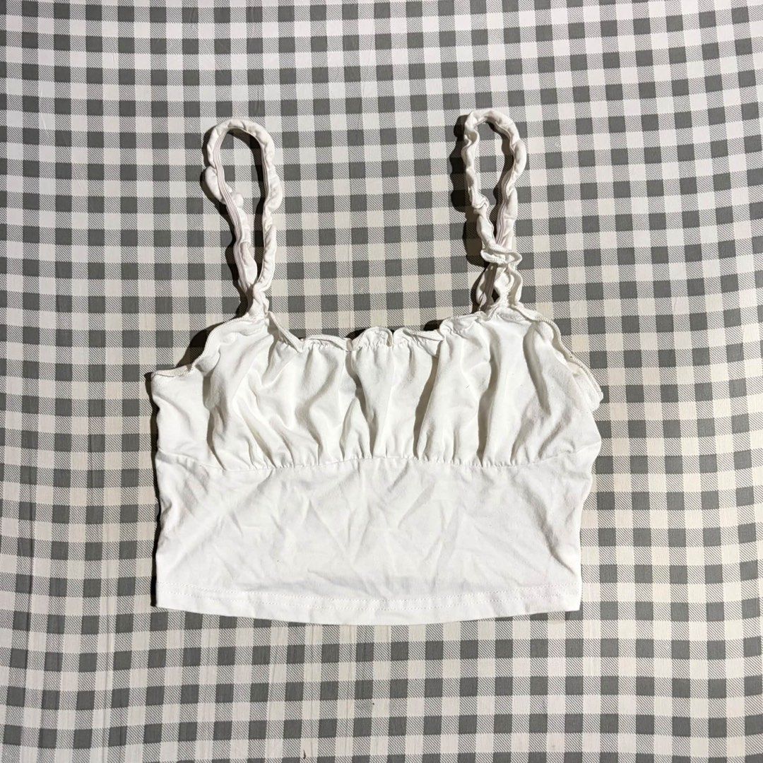 50 ALL ITEMS (Category: Shirts) located in Cabanatuan. Submitted by kyliedoscoped (Listing ID 1469969663, Image 2). Description: - Lot of 5 trendy crop tops available as a bundle or individual pieces - Includes: black & white toile off-shoulder, white ruched cami, black off-shoulder, comic print cami, and sage green halter with front tie - Comfortable and stretchy fabric for an easy fit - Perfect for casual daily wear or nights out - Pairs effort