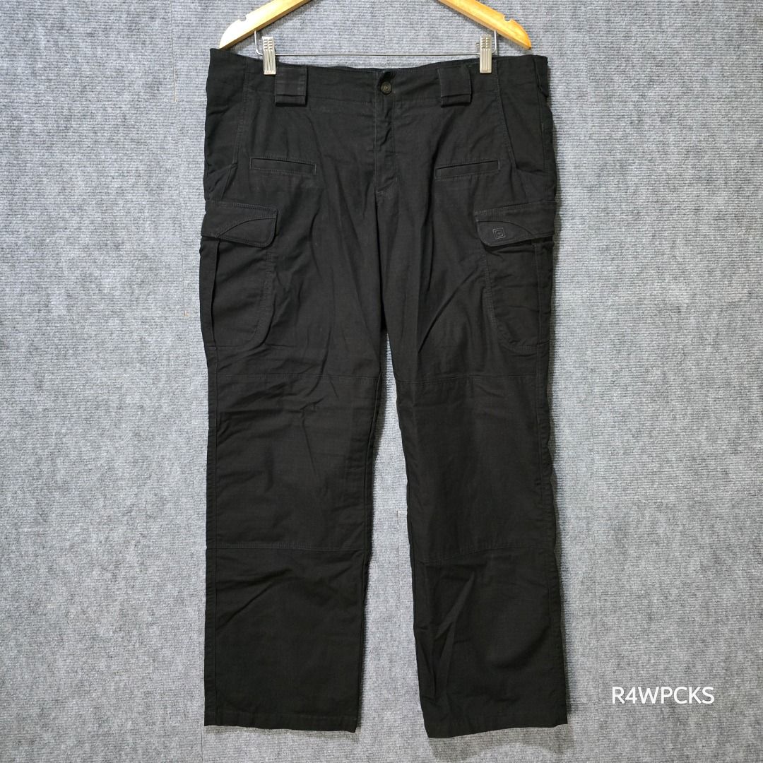 5.11 TACTICAL BLACK STRYKE RIPSTOP CARGO TACTICAL UTILITY PANTS (Category: Other Bottoms) located in San Mateo. Submitted by r4wpcks (Listing ID 1470097419, Image 2). Description: Size on Tag: 16 Best Fit: 38 inches Waist: 38 inches Length: 38.5 inches Leg Hole / Hem: 9 inches Condition: 9/10 Color Rate: 9/10 Issue: None COLOR MAY VARY DUE TO LIGHTING Location: San Mateo Rizal, near Marikina J&T/Lalamove courier, shipping fee should be handled by